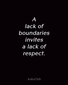 boundaries